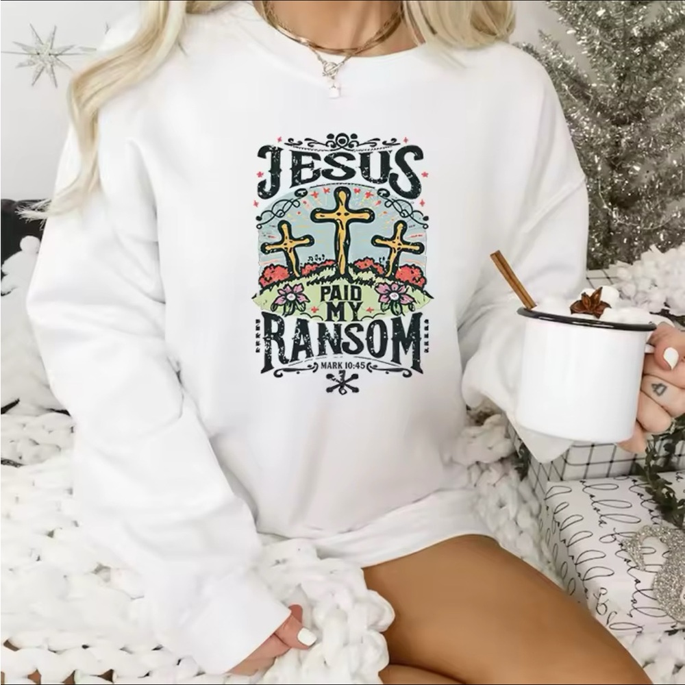 🆕✝️Gildan Heavy Blend Unisex Adult Crewneck - Christian Easter